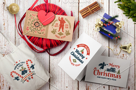 Merry Christmas and Happy New Year in Logo Templates - product preview 3