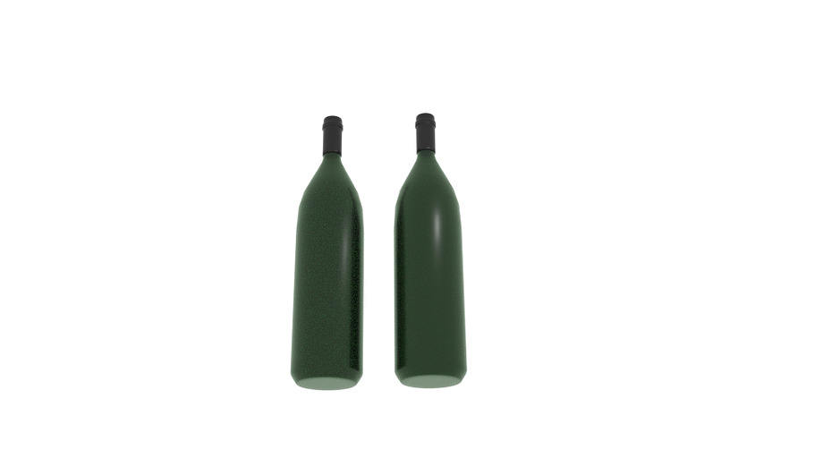  Champagne Bottle Long  in Food - product preview 1