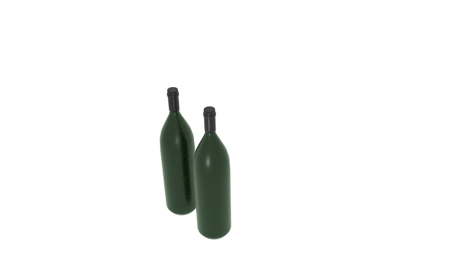 Champagne Bottle Long  in Food - product preview 5