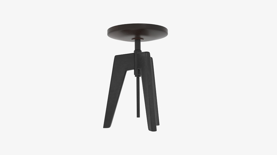 Contact Cast Iron Stool  in Furniture - product preview 3