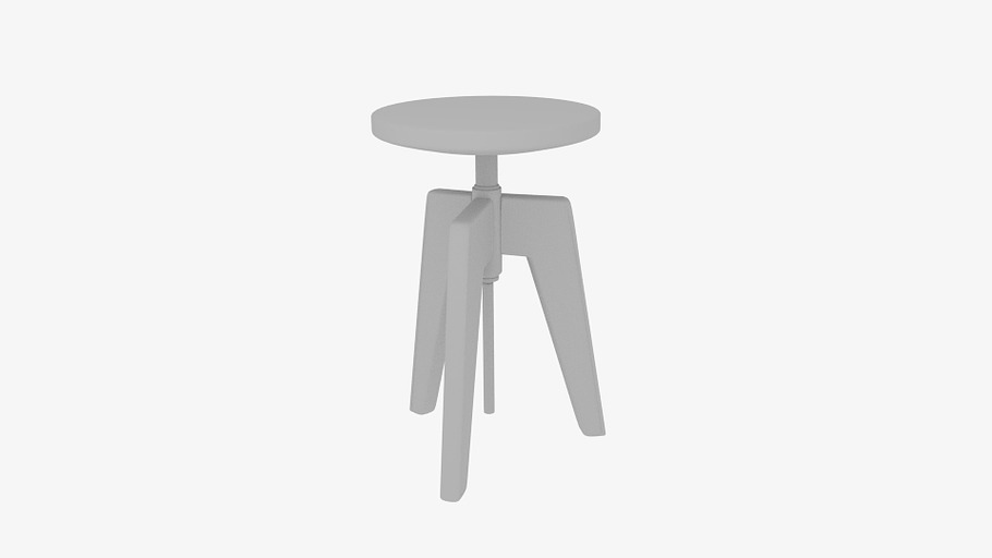  Contact Cast Iron Stool  in Furniture - product preview 4
