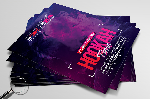 Hookah Time | Shisha Flyer Template in Flyer Templates - product preview 8