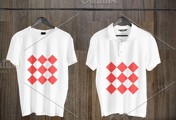 4 Realistic Mockup Tshirt Wit Hanger in Product Mockups - product preview 3
