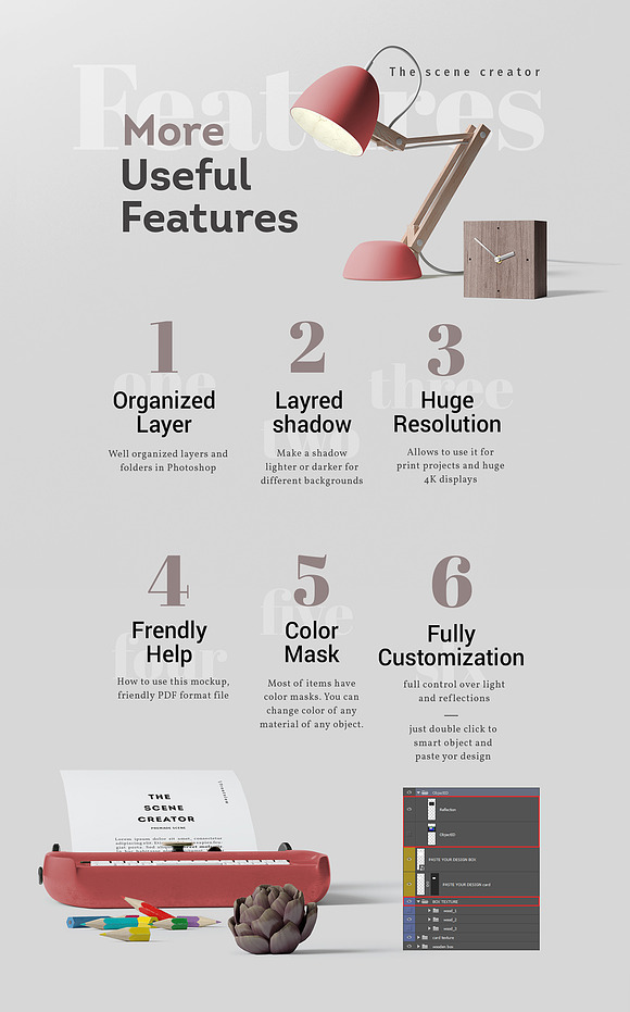 The Scene Creator | Frontview in Scene Creator Mockups - product preview 5