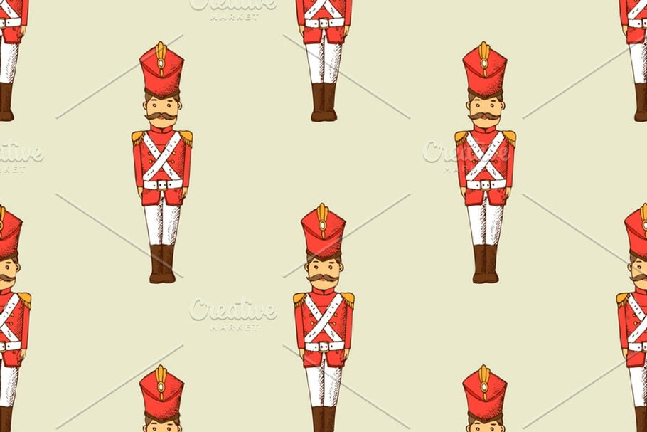 Toy soldier seamless pattern in Patterns - product preview 8