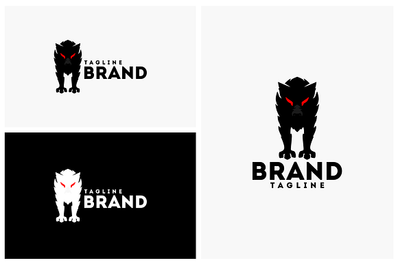 Black Wolf in Logo Templates - product preview 1