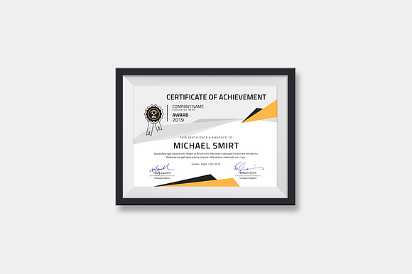 Modern Certificates in Stationery Templates - product preview 2