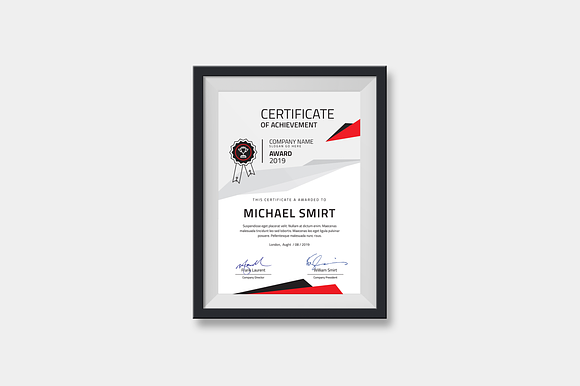 Modern Certificates in Stationery Templates - product preview 4