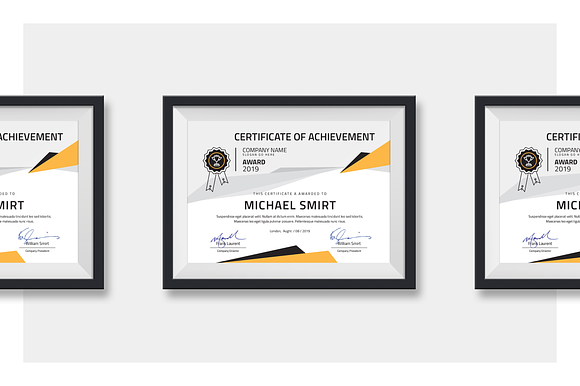 Modern Certificates in Stationery Templates - product preview 5