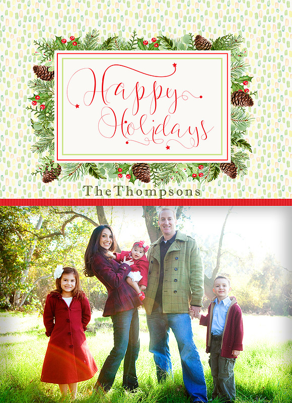 Christmas Photo Card 17-04 in Card Templates - product preview 1