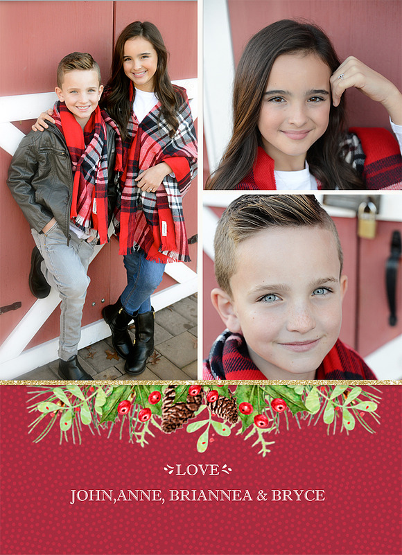 Christmas Photo Card 17-05 in Card Templates - product preview 2