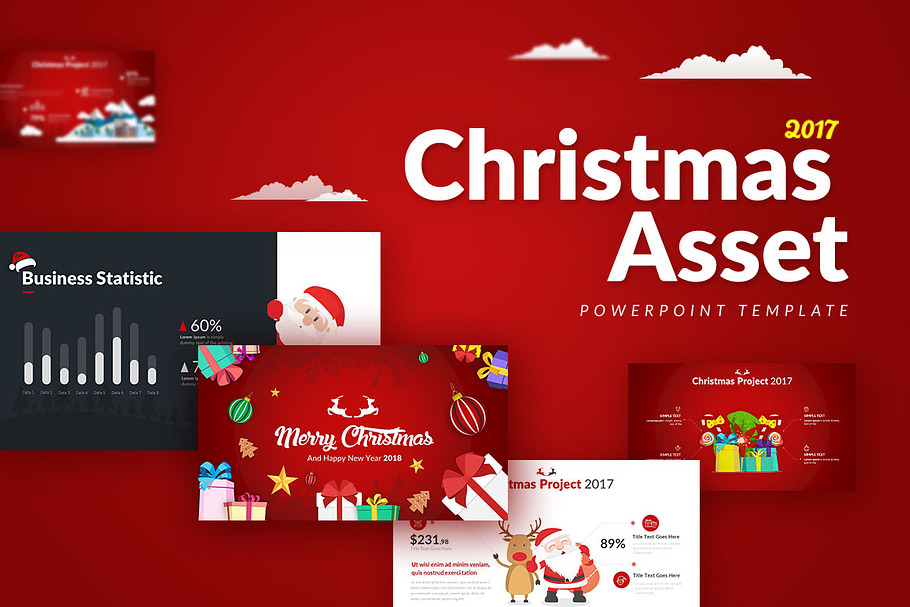 Christmas Asset - Powerpoint  in PowerPoint Templates - product preview 8