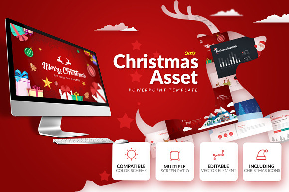 Christmas Asset - Powerpoint  in PowerPoint Templates - product preview 1
