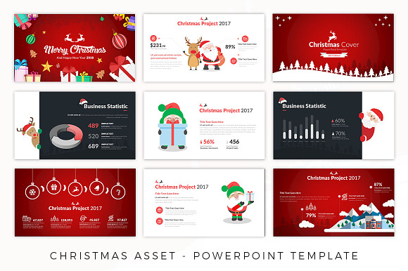 Christmas Asset - Powerpoint  in PowerPoint Templates - product preview 2