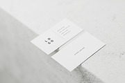 5 White Business Card Mockups