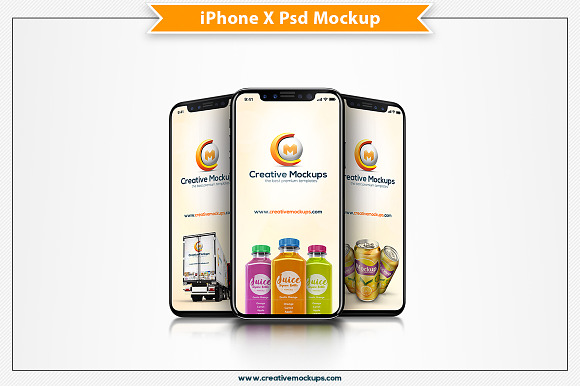 iPhone X Psd Mockup in Mobile & Web Mockups - product preview 2