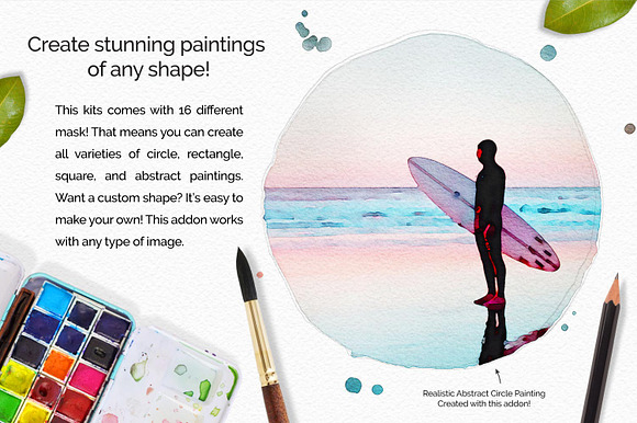 PleinAir Watercolor Photo Effect Kit in Photoshop Plugins - product preview 3