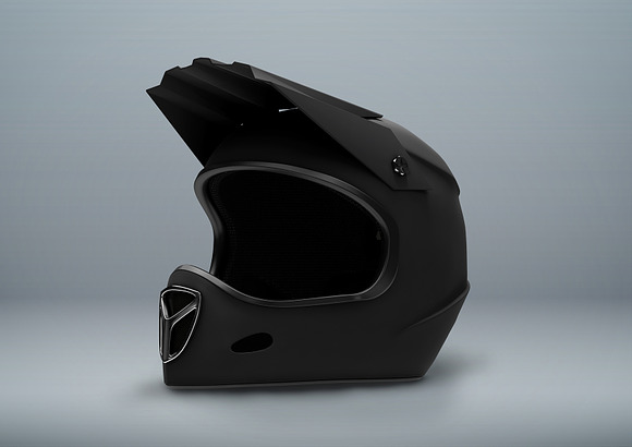 Fullface Motorcycle Helmet Mockup in Product Mockups - product preview 1