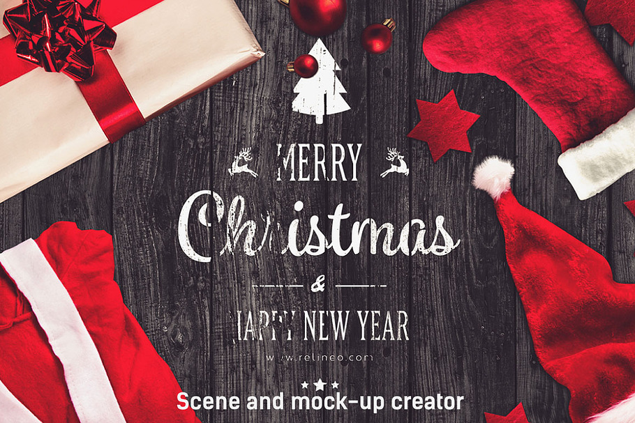 Christmas Scene /Mock-up Creator #2 in Scene Creator Mockups - product preview 8
