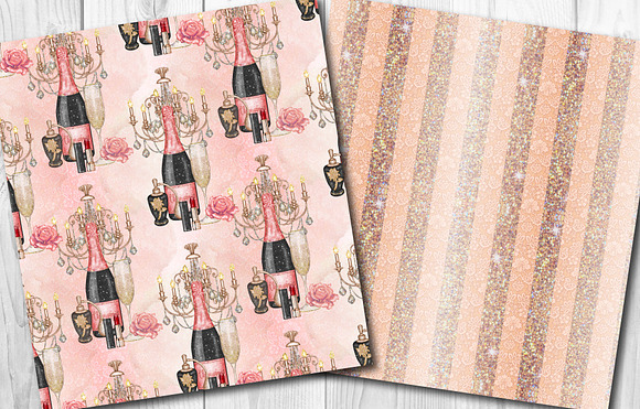 NYE fashion seamless pattern pack in Patterns - product preview 2