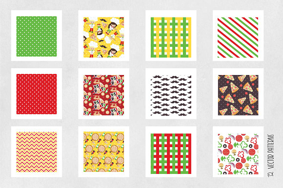 PIZZA PARTY Pattern collection in Patterns - product preview 4