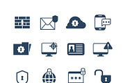 Security web protection icons