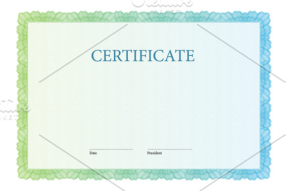 Certificate180 in Stationery Templates - product preview 1