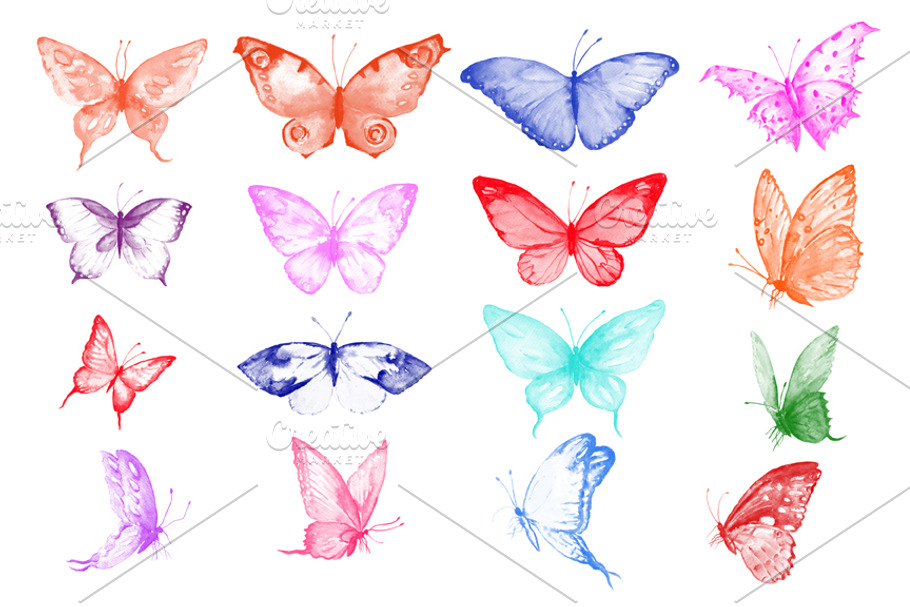 Photoshop Brush Watercolor Butterfly