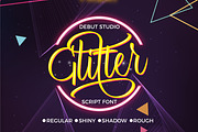 Glitter Script Font (30% Off)