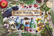 Watercolor Alchemy Medicinal Herbs
