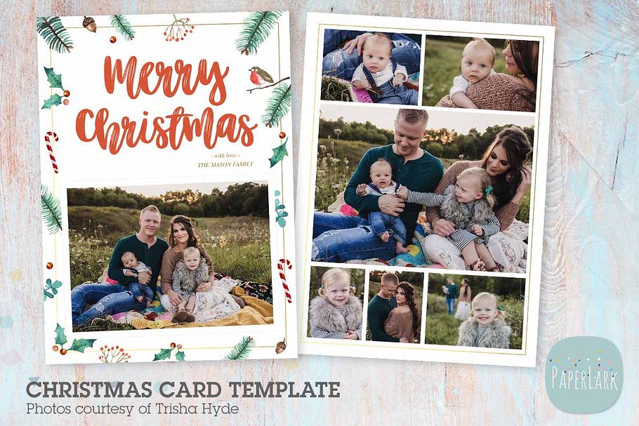 AC094 Christmas Card in Card Templates - product preview 8