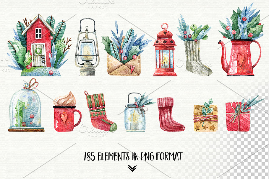 Big Christmas Set in Illustrations - product preview 8