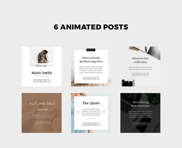 50 Posts & Stories PSD for Instagram in Instagram Templates - product preview 7
