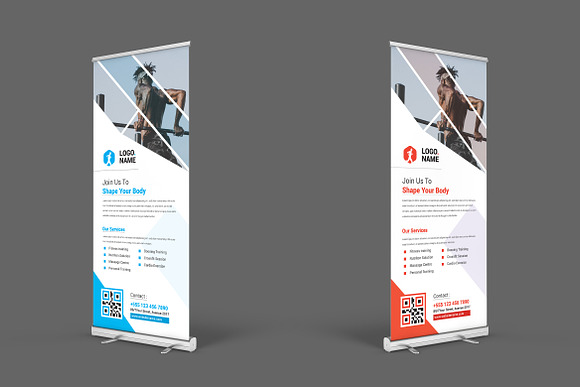 Roll Up Banner in Stationery Templates - product preview 4