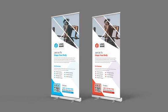 Roll Up Banner in Stationery Templates - product preview 7