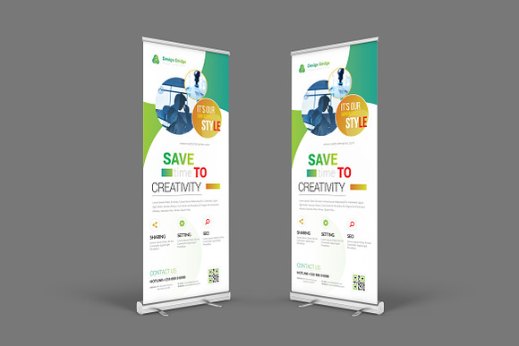 Roll Up Banner in Stationery Templates - product preview 1