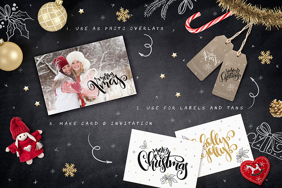 Christmas lettering collection in Objects - product preview 1