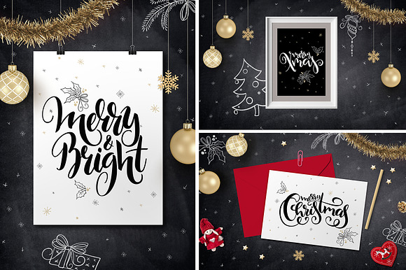 Christmas lettering collection in Objects - product preview 3