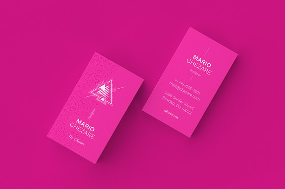 Chezare 02. Business card template in Business Card Templates - product preview 2