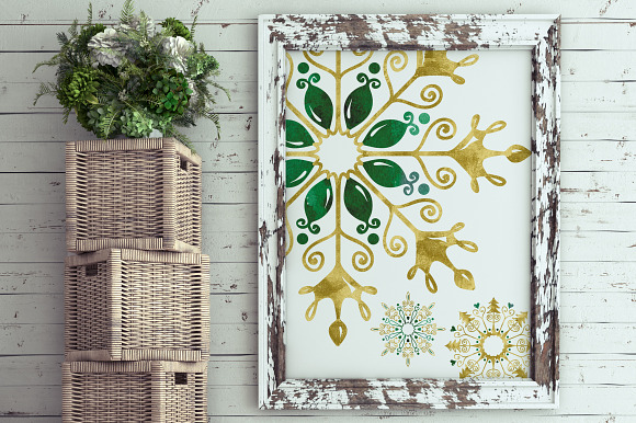 Snowflakes Clipart Collection 02  in Objects - product preview 2
