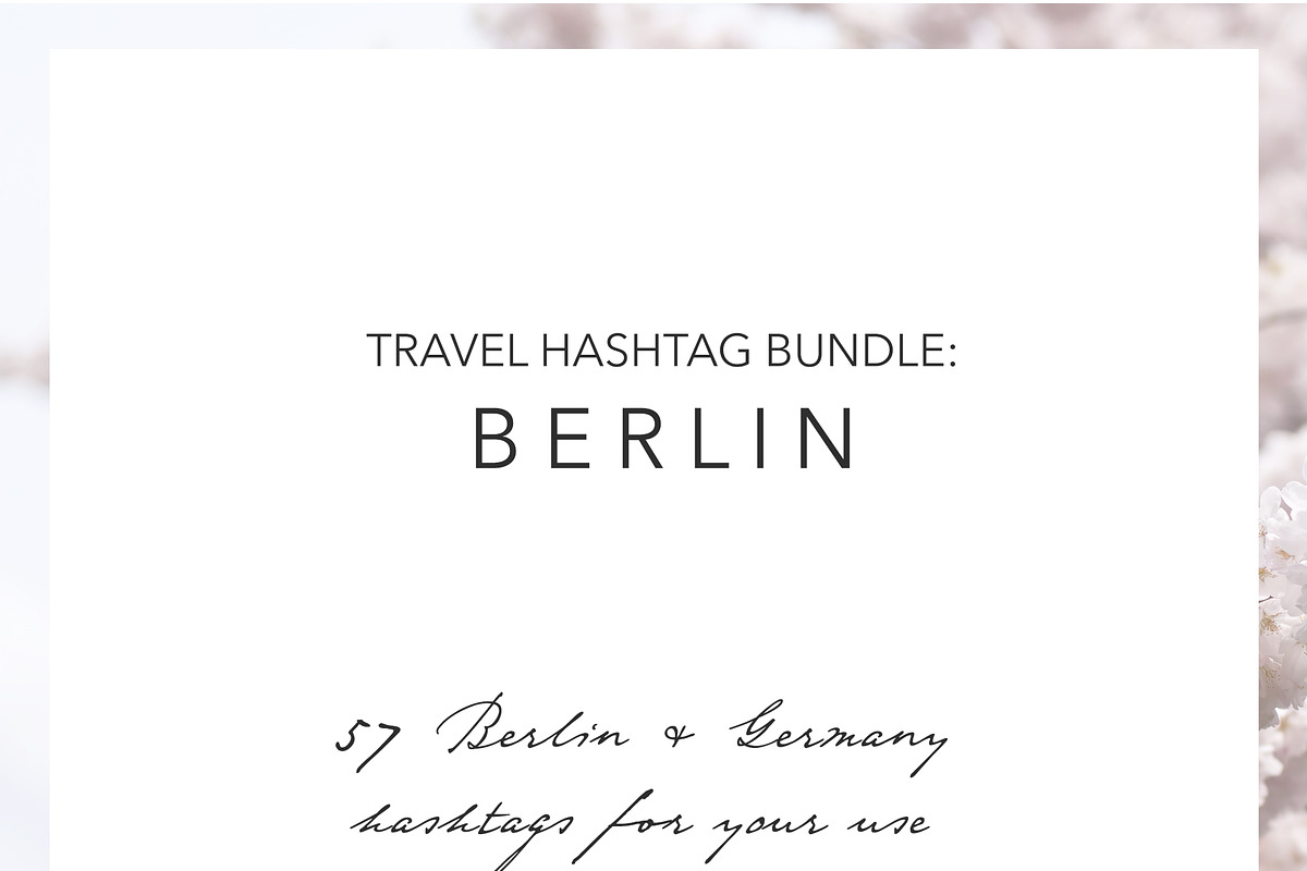 Berlin Germany Instagram Hashtags in Instagram Templates - product preview 8