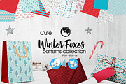 WINTER FOXES Pattern collection