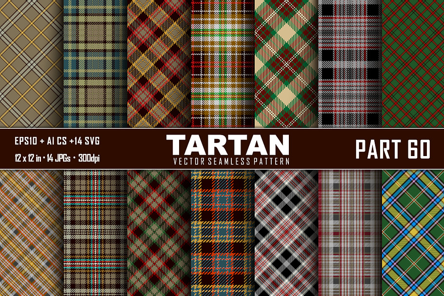 Seamless  Tartan Pattern Part - 60 in Patterns - product preview 8