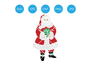 Santa Claus SVG Christmas EPS DXF