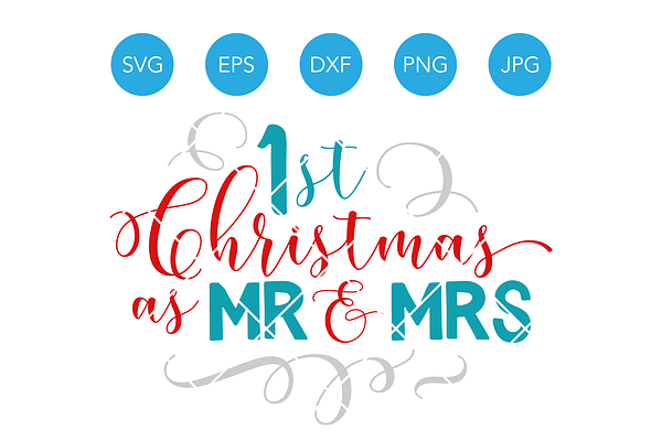 First Christmas as Mr and Mrs SVG