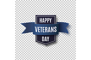 Happy Veterans Day background template.