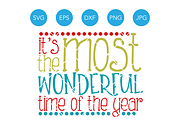 Most Wonderful Time of the Year SVG