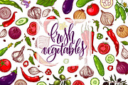 Vegetable set (+patterns and cards)