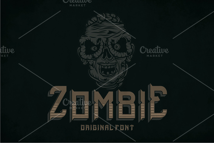 Zombie Modern Label Typeface in Display Fonts - product preview 8