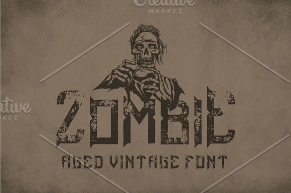 Zombie Modern Label Typeface in Display Fonts - product preview 2